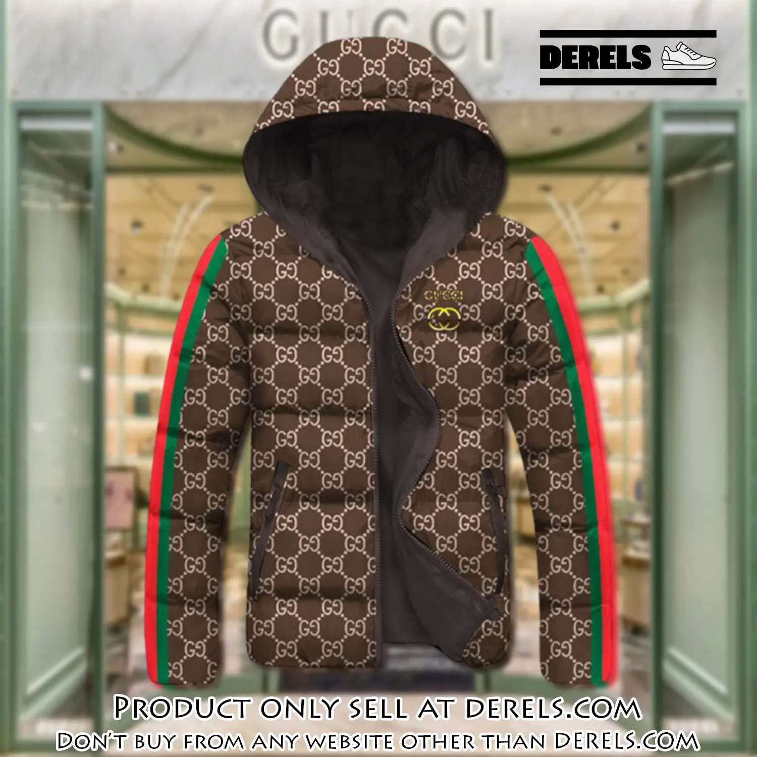 Gucci downfilled coat ultralight down jacket outdoor jacket warm outwear dfj1011 dr2815010